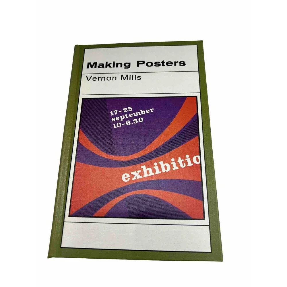 Making Posters Book Teaching Homeschool Book Guide Vintage 1967 Art Vernon Mills